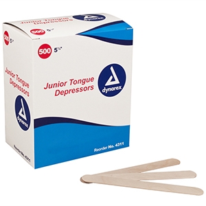 Tongue Depressors, 5.5" x .5/8". 100/box 10boxes/case