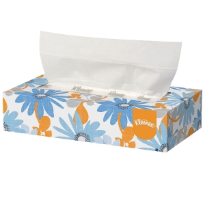 36 boxes of 100 tissues per case (3,600 sheets total); Each white Kleenex tissue is 8.3" x 7.8", 2-ply, absorbent, soft and strong