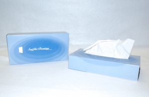 Facial Tissue 8"x8", Premium Quality Softness "Sniffles"