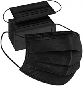 100 pcs 3 Ply Black Mask