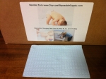 13" x 18" Blue Changing Pads Waterproof. 500/case
